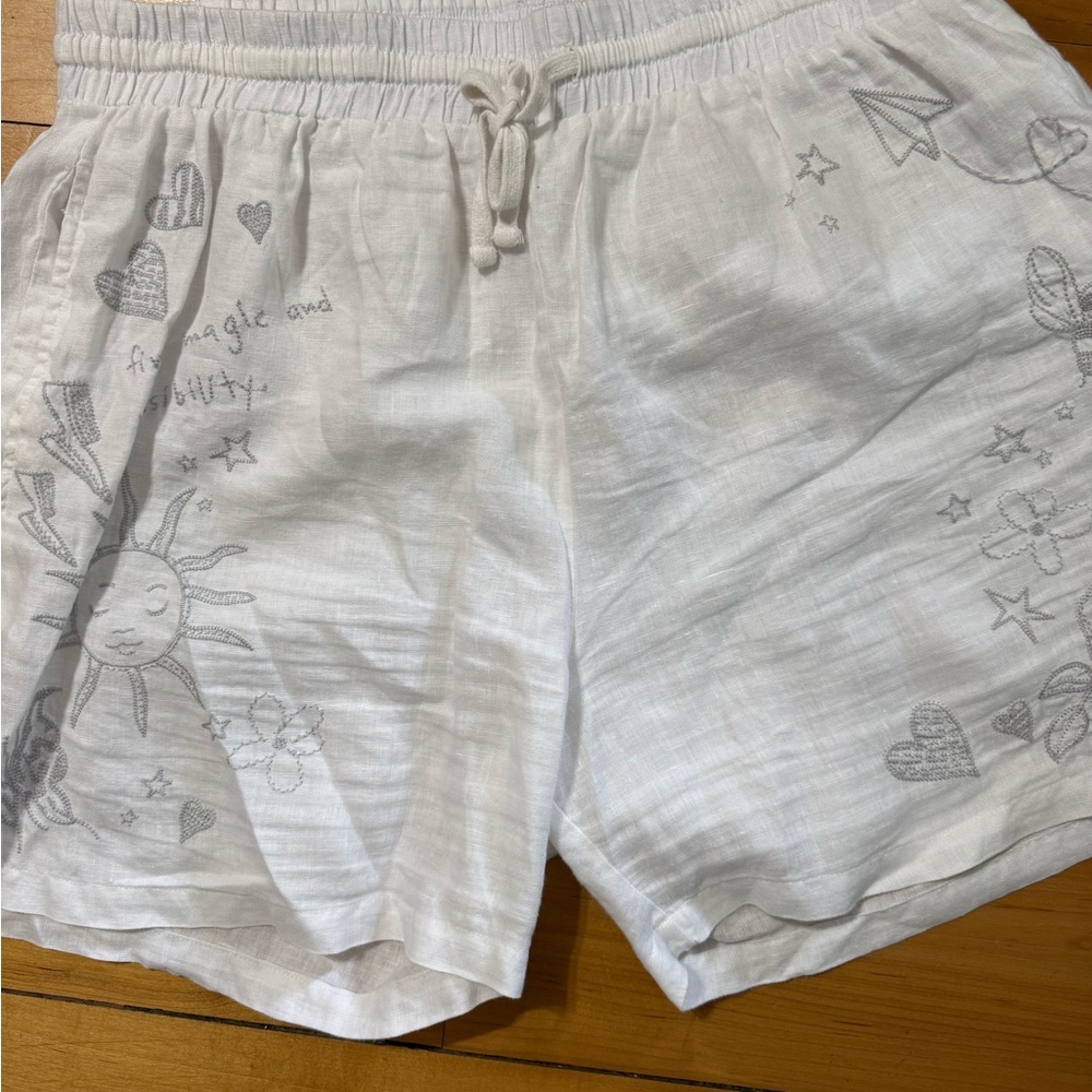 Johnny Was White Linen Embroidered Set - Picture 5 of 9